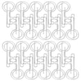 thumbnail image 1 of 20 clips de papel con forma de llave, clips de alambre, marcadores, clips de planificador para agentes, oficinas, hogares, aulas, accesorios de escritorio, 1 of 7