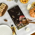 thumbnail image 4 of Black Mushroom Moth Moon Kitchen Towels Dish Towels, 18x26 Inch Spring Flower Seasonal Decoration Hand Towels Set of 2, 4 of 6