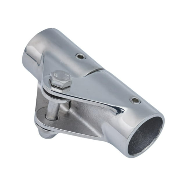 Conector de tubería para barco, accesorio de pasamanos, montaje de bisagra de acero inoxidable giratorio, accesorio de tubo para yate, kayak, atraque Diámetro del orificio 20 mm