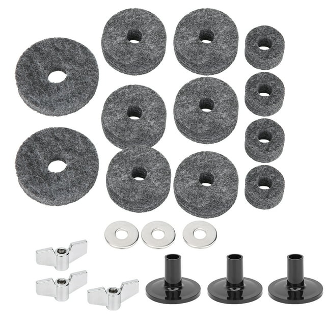 Kit de almohadillas de fieltro para tambor, 21 piezas Almohadilla de fieltro para tambor Accesorios para tambor Almohadilla de fieltro Máxima confiabilidad