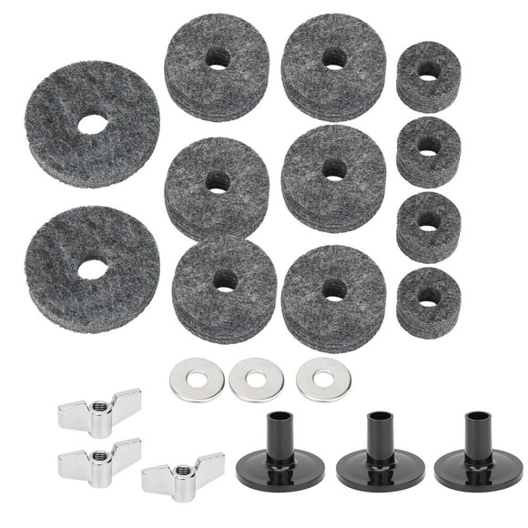 Kit de almohadillas de fieltro para tambor, 21 piezas Almohadilla de fieltro para tambor Accesorios para tambor Almohadilla de fieltro Máxima confiabilidad