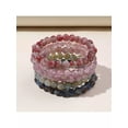 thumbnail image 2 of EOEMY 5Pcs/Set Minimalist Beaded Bracelet Statement Bracelet Stackable Stretch-Default, 2 of 7