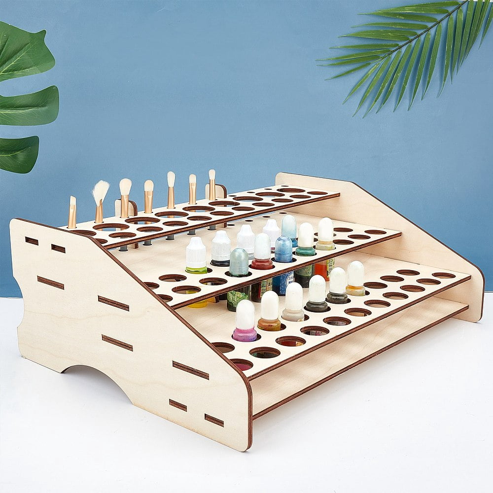 1 Set Basswood Leathercraft Tools Storage Rack Spool Thread Stand DIY Leather Craft Punching BurlyWood Finished Product: 29.8x40.7x14cm