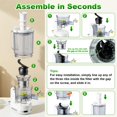 thumbnail image 4 of Masticating Juicer Attachment for KitchenAid Stand Mixer, 4.9" Large Feed Chute Fit Whole Vegetables & Fruits, Slow Cold Press Juicer Includes 2 * 32, 4 of 7