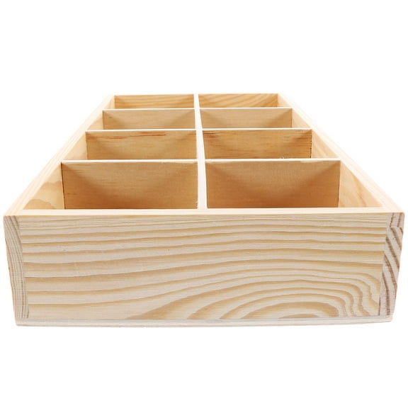 WEAVILUX Standing Planter Box Planter Tray Wood 1Set