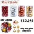 thumbnail image 1 of 34Pcs Christmas Ball Pendant, Decorative Shatterproof Christmas Tree Pendants Christmas Baubles Balls Ornaments Set, Gold, 1 of 8