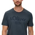 thumbnail image 5 of s.Oliver Camiseta hombre - Basic, estampado logo, cuello redondo, algodón Gris oscuro 2XL (XX-Large), 5 of 5