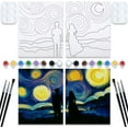 Couples Paint Party Kits Pre Drawn Canvas For Adults For Paint And Sip