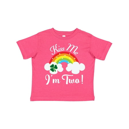 

Inktastic 2nd Birthday Kiss Me I m Two Gift Toddler Boy or Toddler Girl T-Shirt