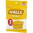 thumbnail image 6 of HALLS Relief Honey Lemon Flavor Cough Drops, 1 Bag - 3 On-the-Go Packs Per Bag (24 Drops Total), 6 of 7