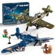 thumbnail image 1 of Set de construcción WW2 Military Plane US F4U y UK Spitfire con Lego, 1 of 8