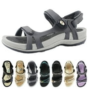 GP Signature SNAP LOCK Sandals for Women: 9179 Grey-22, EU39 (US Size 8 - 8.5)