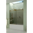 thumbnail image 2 of Glass Warehouse Gtbsld-60 Equinox 60" High X 60" Wide Sliding Frameless Tub Door - Black, 2 of 7