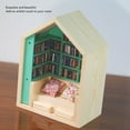 thumbnail image 3 of Mini Kit de Livre, Mini Maison Bibliothèque en Bois de Pin Exquis pour Chambre à Coucher pour Librairie, 3 of 7