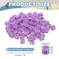 thumbnail image 2 of Marqueurs pour Cintres Numéro 24 Étiquettes Taille de Cintre Clips Ronds Étiquette de Codage Couleur, Violet Rose 100 Pcs, 2 of 6