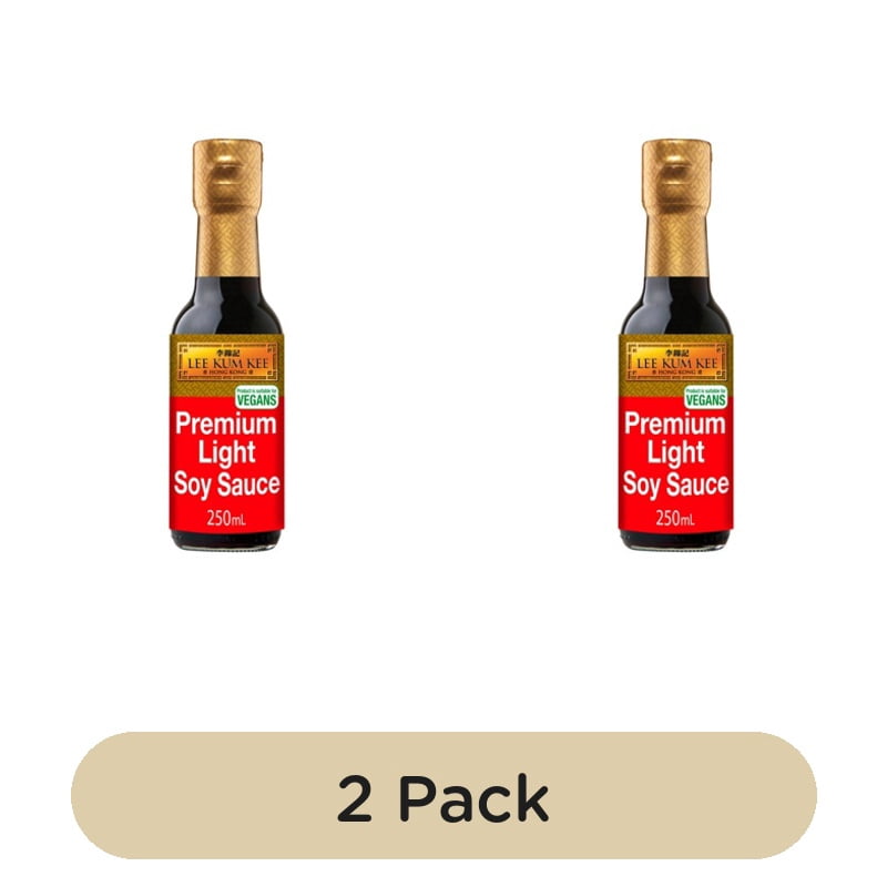 Lee Kum Kee Premium Light Soy Sauce 250ml, British Import (Pack of 2)