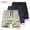 Black+Navy+Khaki, variant on LONKITO 3 Pack Mens Shorts Elastic Waist Lightweight Summer Shorts with Zipper Pockets for Casual Beach Running, Size M
