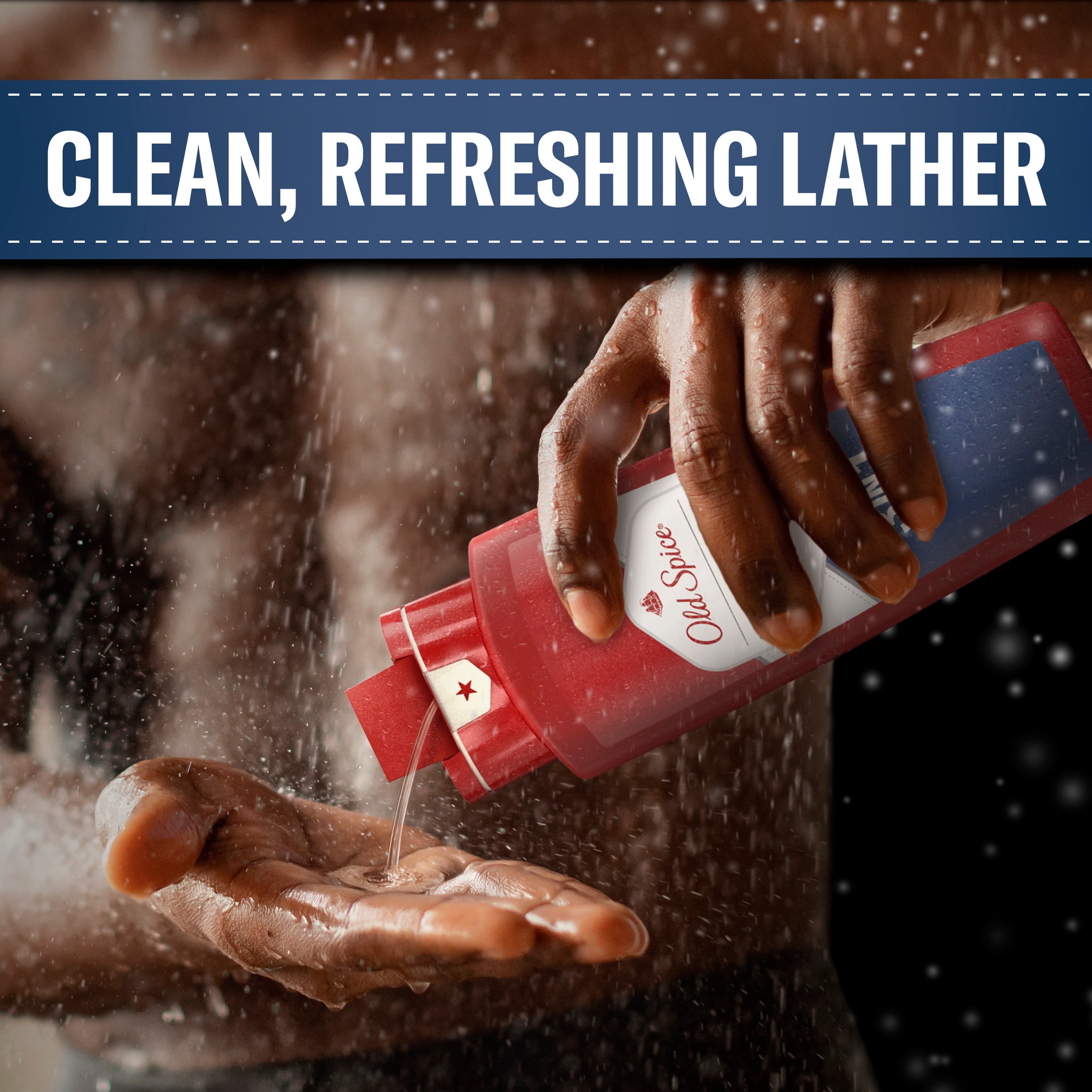 (4 pack) Old Spice Hair & Body Wash w/ Conditioner for Men, Crisp, 24/7 Shower Fresh, 24 fl oz