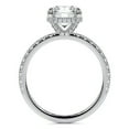 thumbnail image 2 of Vin Gol Round Brilliant 2 ctw Hidden Halo Diamond Engagement Ring Wedding Band Set Gold - 4.75, 2 of 5