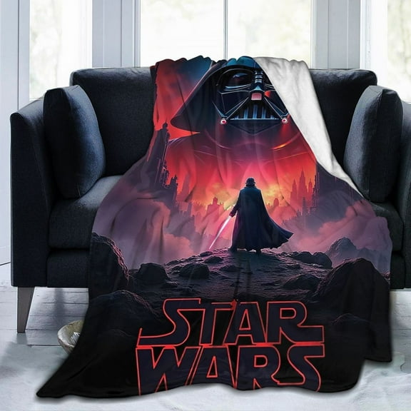 Ultra-Soft Micro Fleece Warm Darth Vader Blanket Throw Fluffy Fleece Blanket Decorative Quilt Four Seasons Lightweight For Couch Sofa Travel Camping Office 80"X60"