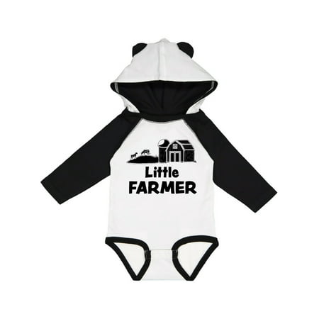 

Inktastic Little Farmer Barn Silo and Cows Gift Baby Boy or Baby Girl Long Sleeve Bodysuit