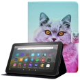thumbnail image 1 of KAIYANG Compatible con Kindle Fire Hd8 2020 Tableta Pintada Voltaje Estilo Gato y León I Amazon Fire HD 8 (2020 Rosa, 1 of 5