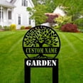 thumbnail image 3 of Handmadetneonsign Tree Of Life Memorial Metal With Stake, Nature Stake Metal Name Sign Stake, Garden Metal Stake Decor 59185, 3 of 5