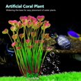 thumbnail image 1 of Adorno de planta de agua Artificial vívida de plástico para acuario, pecera subacuática, jardín, rojo vino, 1 of 8