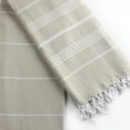 thumbnail image 5 of Hilana Upcycled Cotton Pure Series Sustainable Turkish Towel Beige, 5 of 5