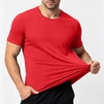 thumbnail image 5 of Plus Size 5Xl Men's Athletic Shirt Quick Dry T Shirts Gym Workout Short Sleeve Lightweight Breathable Tees Performance Running Shirts, 5 of 8