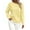 Yellow, variant on Women's Classic Cable Knit Crewneck Sweater, Long Sleeve Soft Pullover Top, Casual Lightweight Knitwear for Fall Winter
