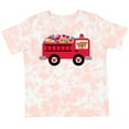 thumbnail image 3 of Inktastic Valentine Fire Truck Heart Bear Boys or Girls Toddler T-Shirt, 3 of 5