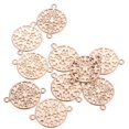 thumbnail image 1 of 10 piezas de pendientes de filigrana de flores para hacer joyas, para pendientes, colgantes y accesorios., 1 of 9