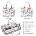 thumbnail image 2 of Large Capacity Tote Bag,Pioneer Flower Floral Print Pattern Handbag Fashion Luxury Tote Bag,15.7"x13"x 5.1" Inches,Laptop Compatible, 2 of 6