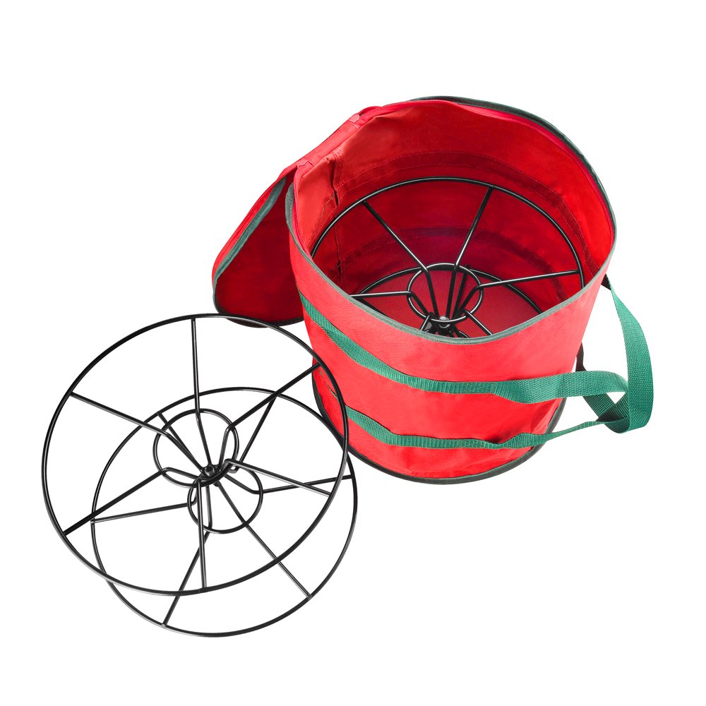 Elf Stor Premium Christmas Light Storage Bag & Steel Reels Holds 2x100ft Strands