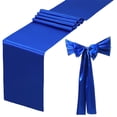 thumbnail image 1 of Set de 6 Caminos de Mesa de Satén Azul Real de 12x108 Pulgadas para Decoración Elegante en Bodas Banquetes y Fiestas, 1 of 5