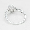 thumbnail image 4 of solitaire jewels 1.32CT Art Deco Oval Moissanite Engagement Ring For Women, 10K White Gold, 4 of 5