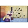 thumbnail image 3 of Diannart 24x16 Black Modern Framed Museum Art Print Titled - Lets Wine about it!, 3 of 5