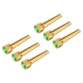 thumbnail image 1 of Pasadores de puente de guitarra acústica de Cobre con punto Verde Paquete de 6 Unique Bargains, 1 of 5