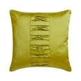 thumbnail image 6 of The HomeCentric Decorative Pillow Covers Chartreuse 18"x18" (45x45 cm) Satin Pintucks & Textured Cushion Covers For Sofa, Solid Modern Style - Chartreuse Pleats, 6 of 9