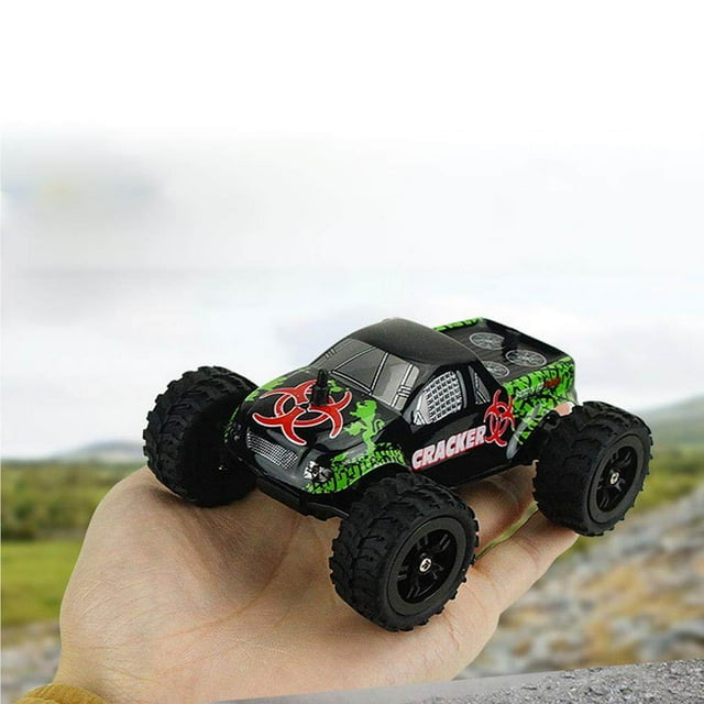 1:32 Mini Camion Monstre RC 2.4GHz Télécommande Buggy Grande Roue Véhicule Tout-Terrain
