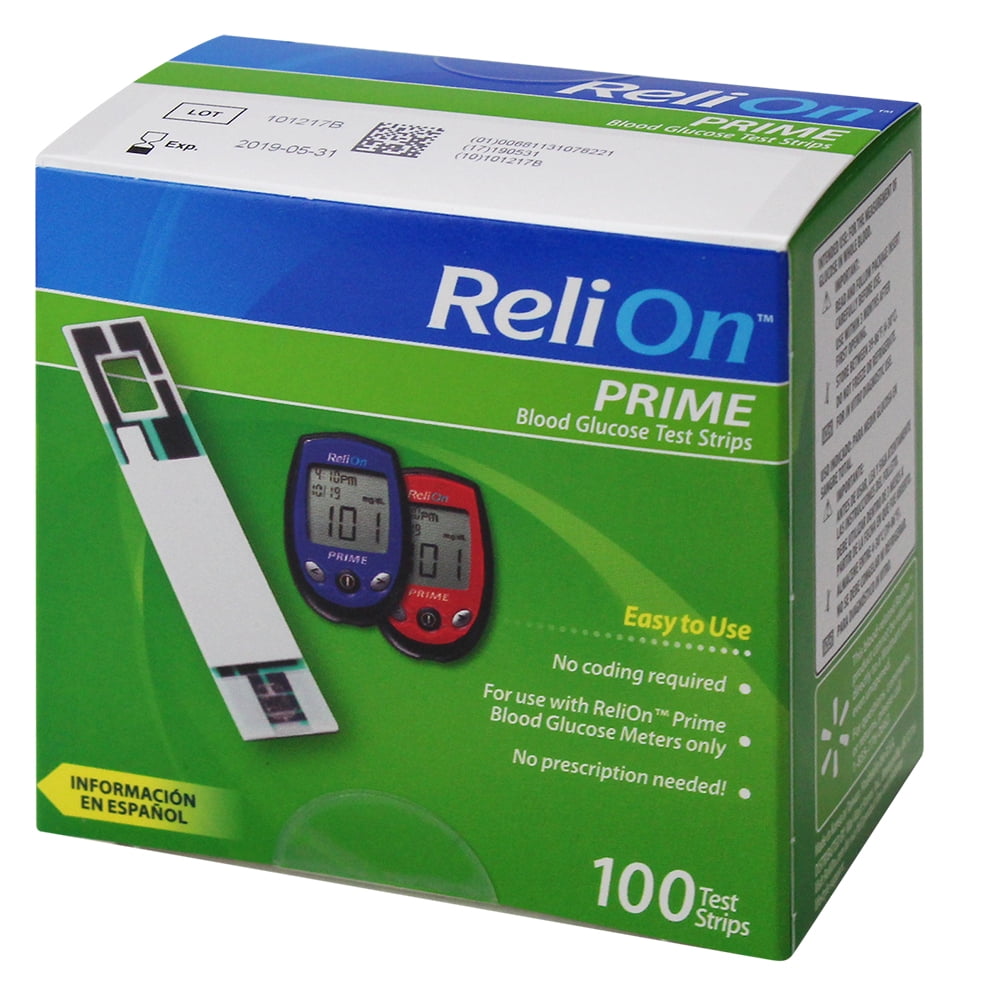 ReliOn Prime Blood Glucose Monitoring System, Blue