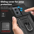 thumbnail image 3 of MUKO for Moto Edge 2024 Case,with Camera Cover,[Military Grade] 16ft.Drop Tested Cover with Magnetic Kickstand Car Mount Protective Case for Motorola Edge 2024, Black, 3 of 10