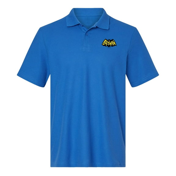 Batman Logo Cotton Polo Shirt, Royal, X-Large