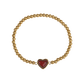 thumbnail image 2 of LuckyLy Pulseras Mujer Oro 14k con Piedras Naturales, Brazalete de Acero Inoxidable con Baño Oro 14k – Joyería ideal como Regalos para Mujer San Valentín y Regalos para Mamá Navidad, rojo Unitalla, 2 of 7