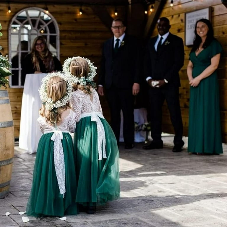 Elegant flower girl dress top