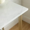 thumbnail image 6 of Walker Edison Modern Writing Computer Desk, White Faux Marble/Gold, 6 of 10