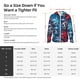thumbnail image 5 of Fotbe Red And Blue Leaves Chaqueta con Protección Solar UPF 50+ para Hombre y Mujer, Camisa con Capucha y Bolsillos-Large, 5 of 7
