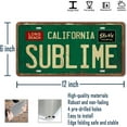 thumbnail image 3 of Vintage Metal Tin Sign Long Beach California Sublime Poster Grunge Hippie Room Decor Rock Band Posters Sublime Tapestry Funny Street Signs For Bedroom Wall Aesthetic 90s Bathroom Sign 12 X 6 Inch, 3 of 7