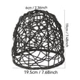 thumbnail image 3 of 7.48in Iron Wire Pendant Lampshade Vintage Hanging Light Cover for Ceiling Lighting Decor, Industrial Handwoven Metal Cage Lamp Shade for Kitchen Living Room, 3 of 9